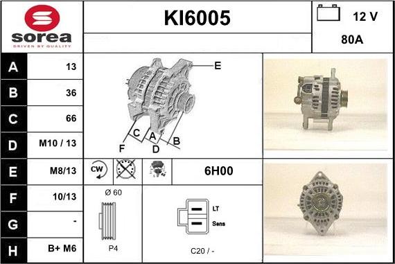 Sera KI6005 - Ģenerators autodraugiem.lv