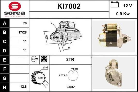 Sera KI7002 - Starteris autodraugiem.lv