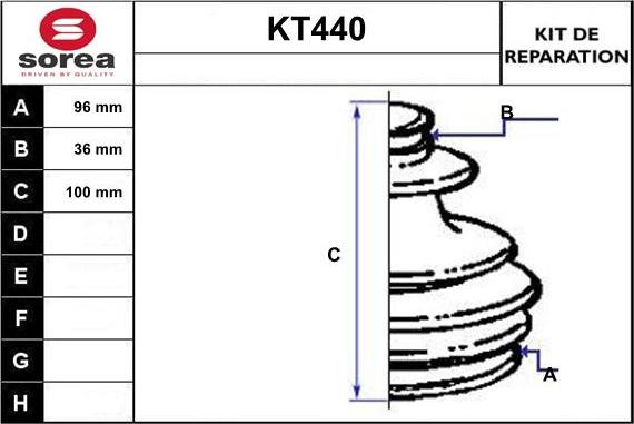 Sera KT440 - Putekļusargs, Piedziņas vārpsta autodraugiem.lv