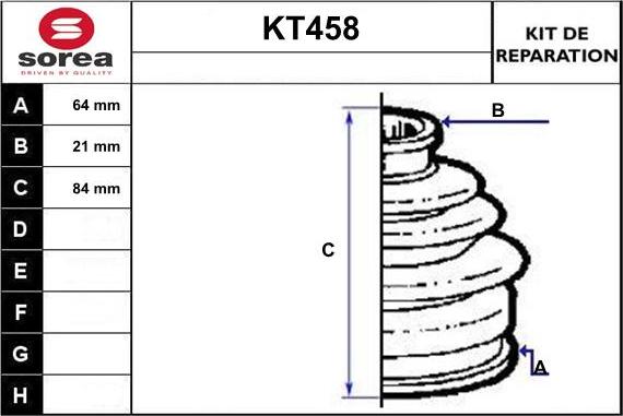 Sera KT458 - Putekļusargs, Piedziņas vārpsta autodraugiem.lv