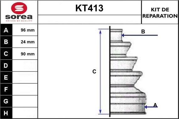 Sera KT413 - Putekļusargs, Piedziņas vārpsta autodraugiem.lv