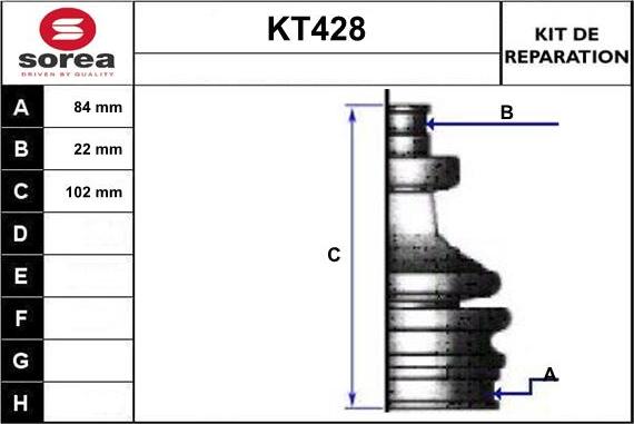 Sera KT428 - Putekļusargs, Piedziņas vārpsta autodraugiem.lv