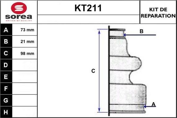 Sera KT211 - Putekļusargs, Piedziņas vārpsta autodraugiem.lv