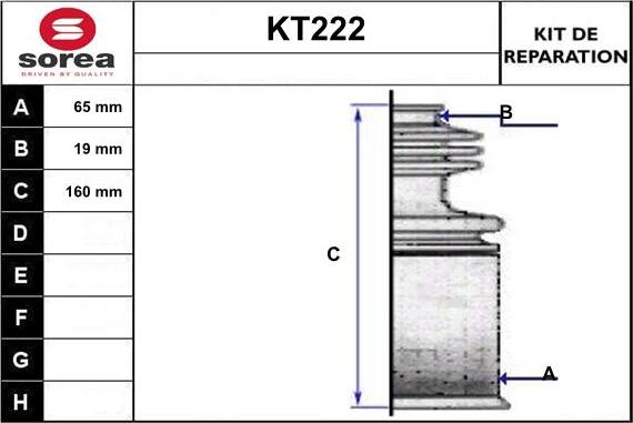 Sera KT222 - Putekļusargs, Piedziņas vārpsta autodraugiem.lv