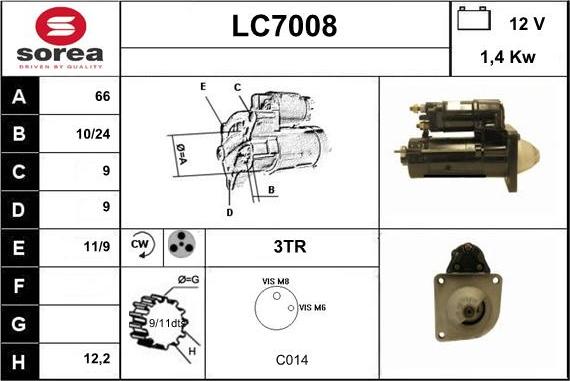 Sera LC7008 - Starteris autodraugiem.lv