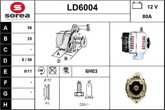 Sera LD6004 - Ģenerators autodraugiem.lv