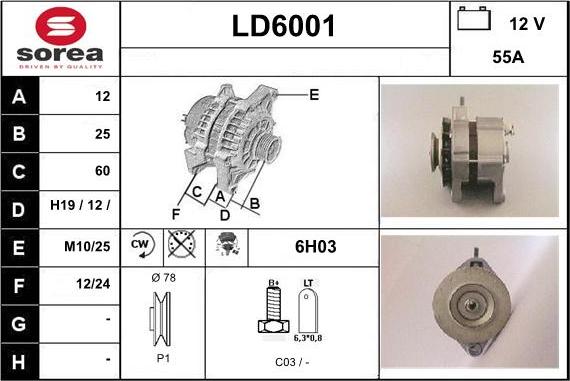 Sera LD6001 - Ģenerators autodraugiem.lv