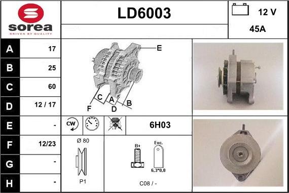 Sera LD6003 - Ģenerators autodraugiem.lv