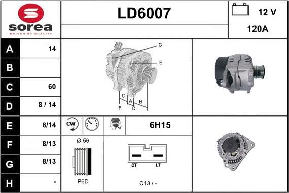 Sera LD6007 - Ģenerators autodraugiem.lv