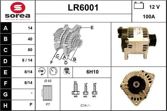 Sera LR6001 - Ģenerators autodraugiem.lv