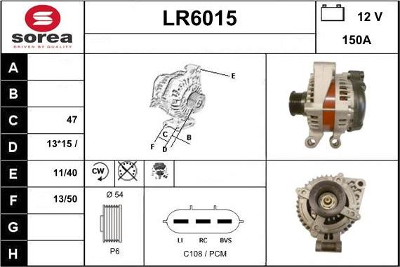 Sera LR6015 - Ģenerators autodraugiem.lv