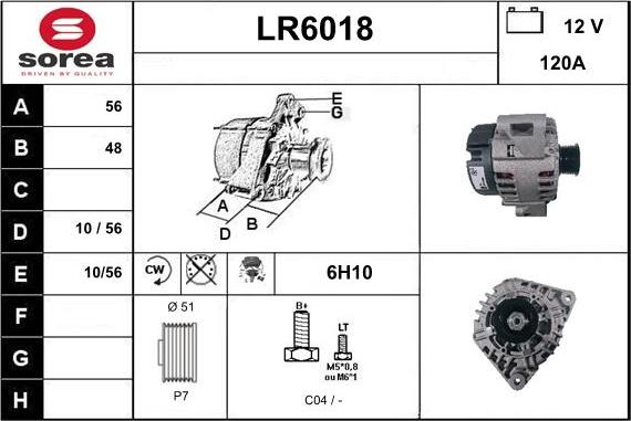 Sera LR6018 - Ģenerators autodraugiem.lv