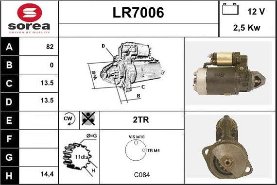 Sera LR7006 - Starteris autodraugiem.lv