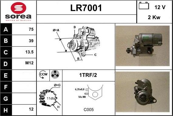 Sera LR7001 - Starteris autodraugiem.lv