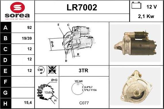 Sera LR7002 - Starteris autodraugiem.lv