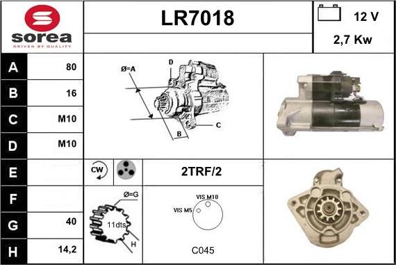 Sera LR7018 - Starteris autodraugiem.lv