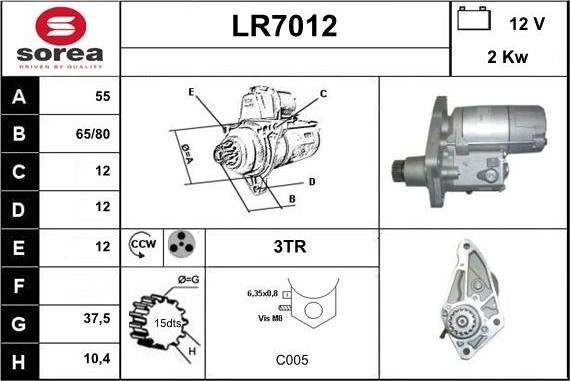 Sera LR7012 - Starteris autodraugiem.lv