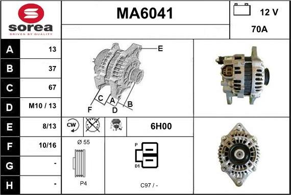Sera MA6041 - Ģenerators autodraugiem.lv