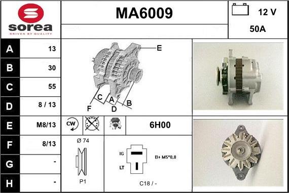 Sera MA6009 - Ģenerators autodraugiem.lv