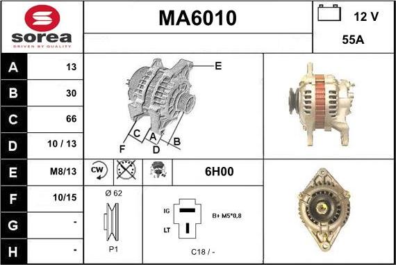 Sera MA6010 - Ģenerators autodraugiem.lv