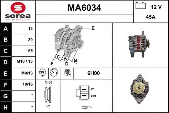 Sera MA6034 - Ģenerators autodraugiem.lv