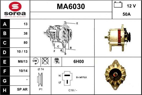 Sera MA6030 - Ģenerators autodraugiem.lv