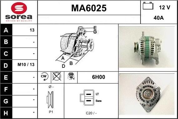 Sera MA6025 - Ģenerators autodraugiem.lv
