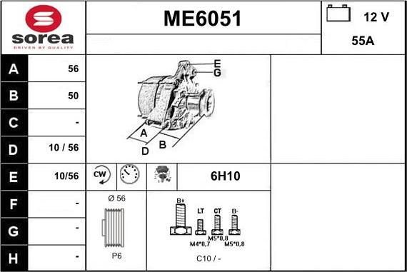 Sera ME6051 - Ģenerators autodraugiem.lv