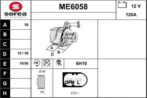 Sera ME6058 - Ģenerators autodraugiem.lv
