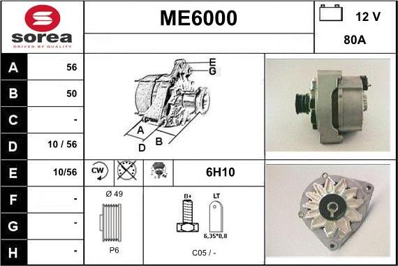 Sera ME6000 - Ģenerators autodraugiem.lv