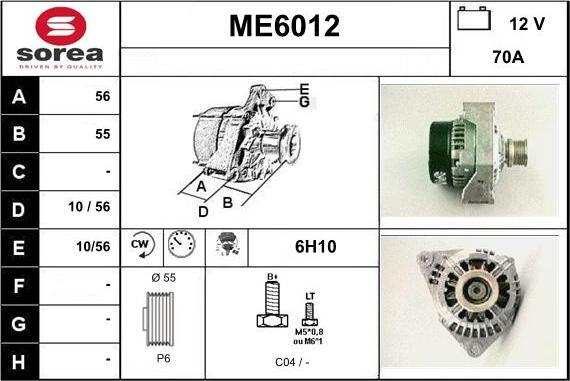 Sera ME6012 - Ģenerators autodraugiem.lv