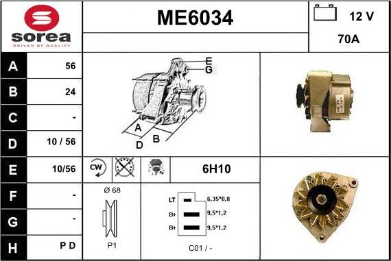 Sera ME6034 - Ģenerators autodraugiem.lv