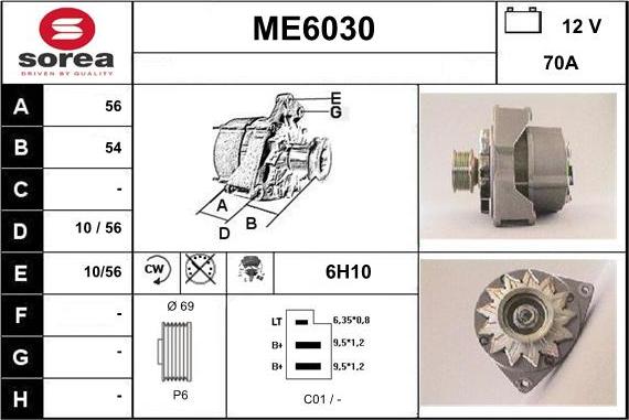 Sera ME6030 - Ģenerators autodraugiem.lv