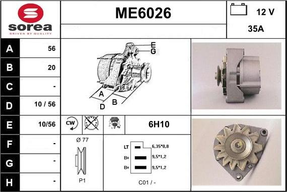 Sera ME6026 - Ģenerators autodraugiem.lv