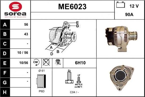 Sera ME6023 - Ģenerators autodraugiem.lv