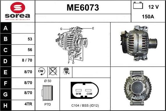 Sera ME6073 - Ģenerators autodraugiem.lv