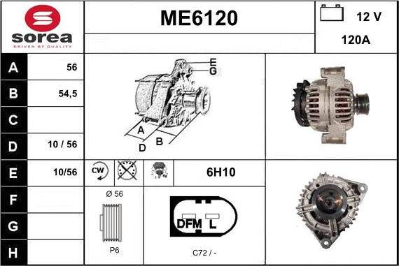 Sera ME6120 - Ģenerators autodraugiem.lv