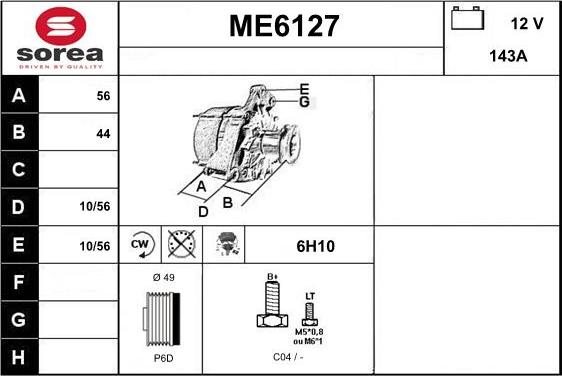 Sera ME6127 - Ģenerators autodraugiem.lv