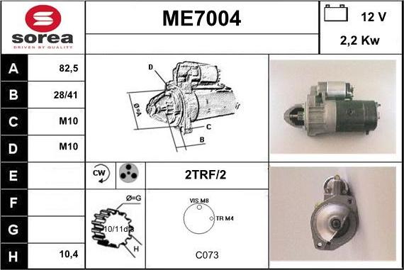 Sera ME7004 - Starteris autodraugiem.lv