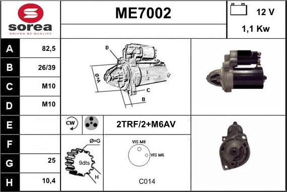 Sera ME7002 - Starteris autodraugiem.lv