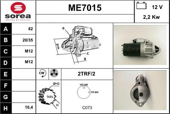 Sera ME7015 - Starteris autodraugiem.lv