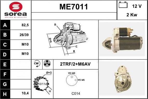 Sera ME7011 - Starteris autodraugiem.lv