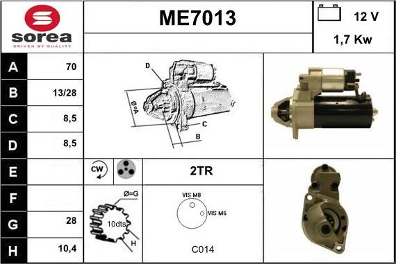 Sera ME7013 - Starteris autodraugiem.lv