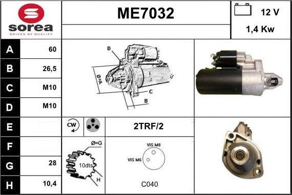 Sera ME7032 - Starteris autodraugiem.lv