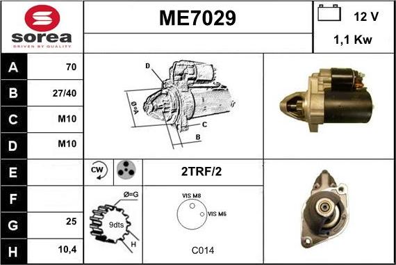 Sera ME7029 - Starteris autodraugiem.lv