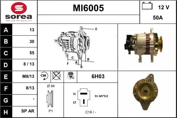 Sera MI6005 - Ģenerators autodraugiem.lv