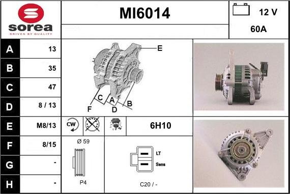 Sera MI6014 - Ģenerators autodraugiem.lv
