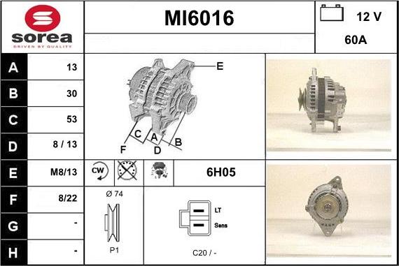 Sera MI6016 - Ģenerators autodraugiem.lv