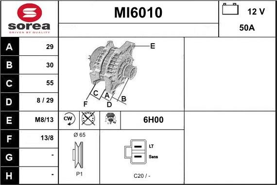 Sera MI6010 - Ģenerators autodraugiem.lv