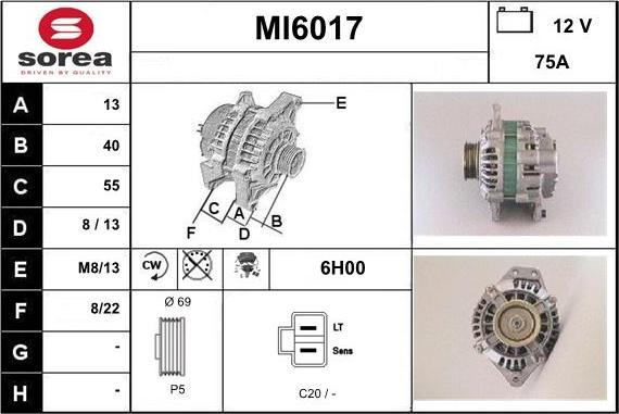 Sera MI6017 - Ģenerators autodraugiem.lv